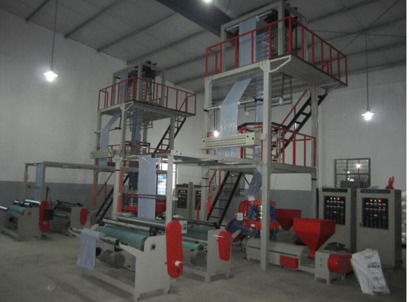 TWO_LAYER CO_EXTRUSION FILM BLOWING MACHINE